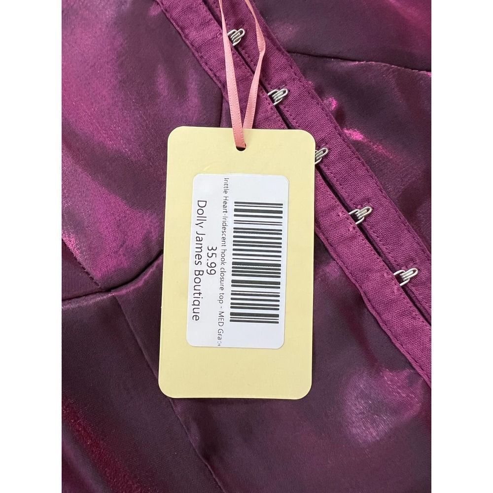 Purple iridescent top NWT Medium - Picture 6 of 7